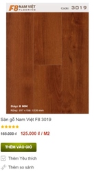 Sàn gỗ F8 hàng Việt Nam chất lượng cao