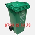 Thùng rác 120L 240L 660L giá rẻ-thùng rác 2 ngăn giá sỉ tại tiền giang