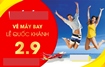Vé máy bay ngày lễ 2/9/2018